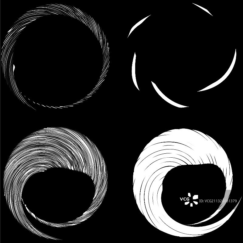 圆形螺旋旋流设计元件图片素材