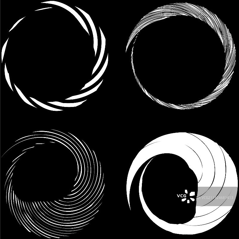 圆形螺旋旋流设计元件图片素材