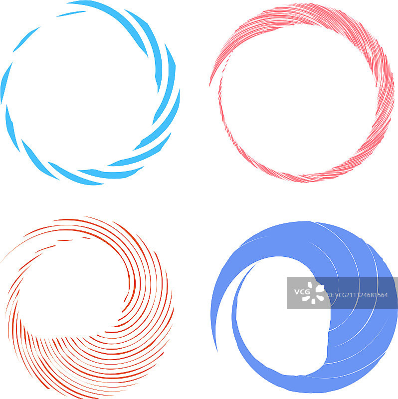 圆形螺旋旋流设计元件图片素材