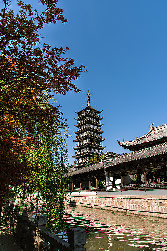 真如古镇春景 上海图片素材