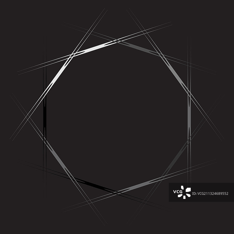 灰度抽象曼陀罗主题图案图片素材