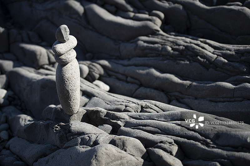 冰岛海滩岩石特写图片素材