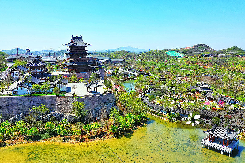 即将开园的2021年第十一届江苏省园艺博览会主园-江苏园博园图片素材