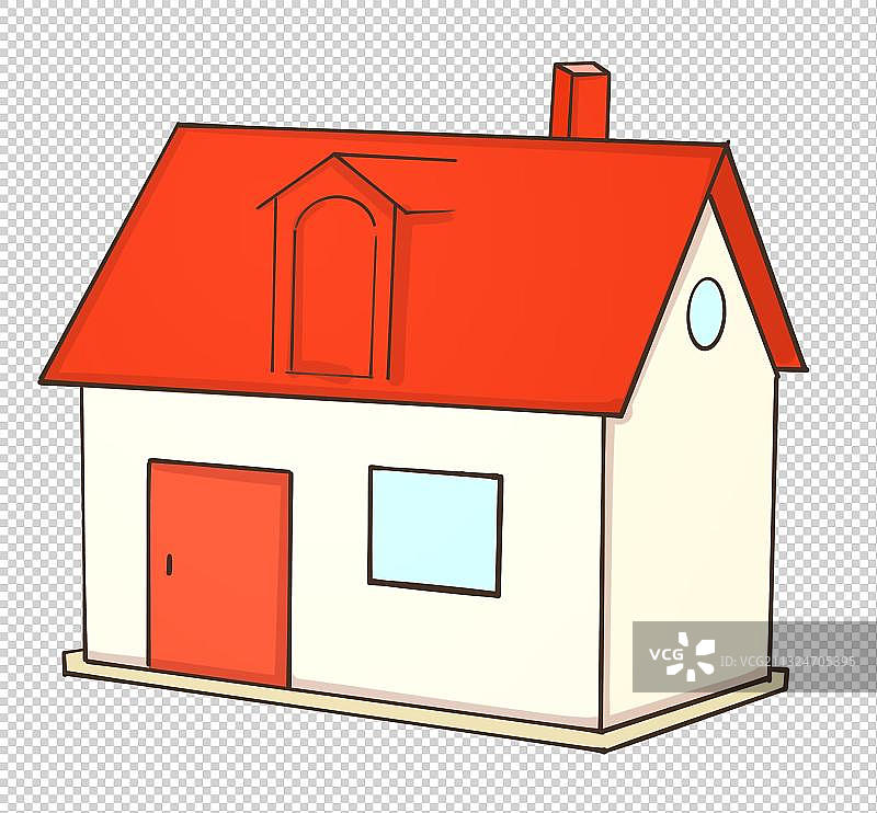 卡通简笔漫画设计元素房子图片素材