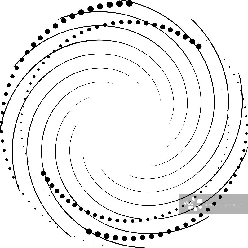 叠加抽象螺旋、漩涡、漩涡蜗壳图片素材