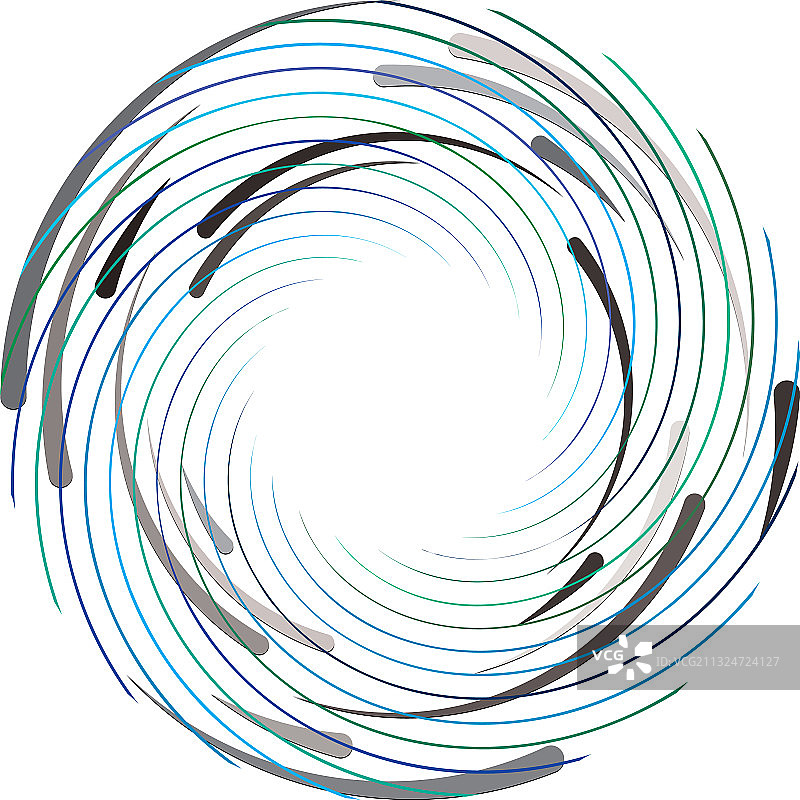 叠加抽象螺旋、漩涡、漩涡蜗壳图片素材