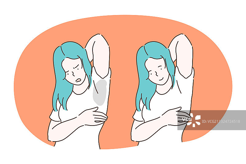 腋下难闻的汗味图片素材