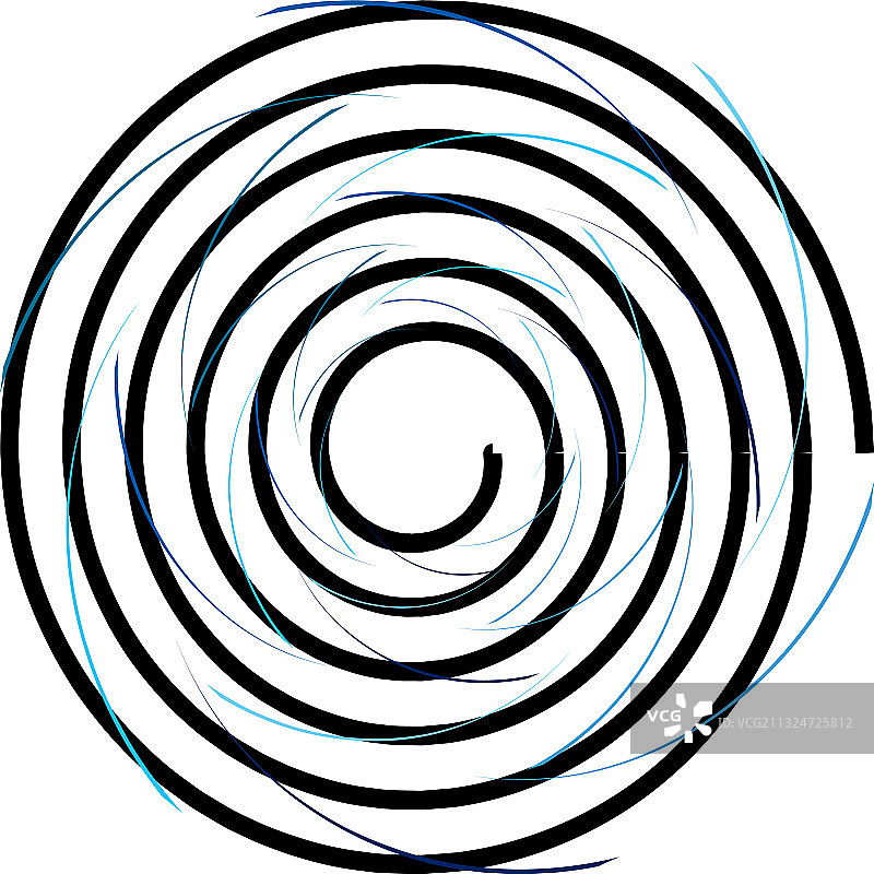 叠加抽象螺旋、漩涡、漩涡蜗壳图片素材