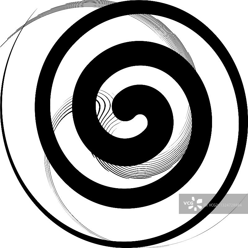 叠加抽象螺旋、漩涡、漩涡蜗壳图片素材