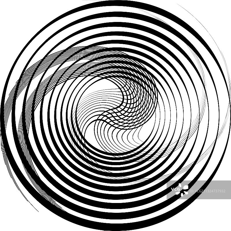 叠加抽象螺旋、漩涡、漩涡蜗壳图片素材