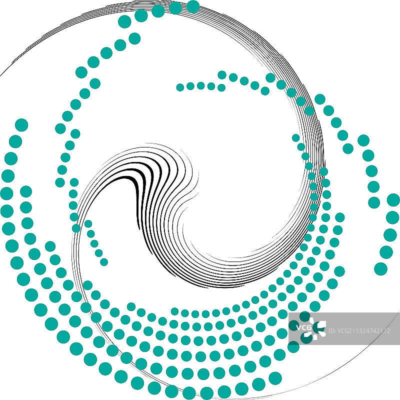 叠加抽象螺旋、漩涡、漩涡蜗壳图片素材