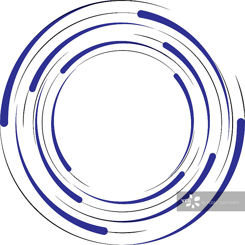 叠加抽象螺旋、漩涡、漩涡蜗壳图片素材