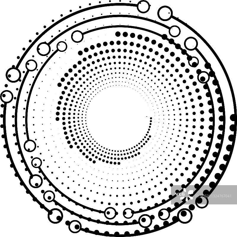 叠加抽象螺旋、漩涡、漩涡蜗壳图片素材