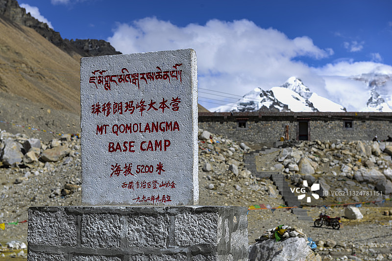 珠峰大本营图片素材
