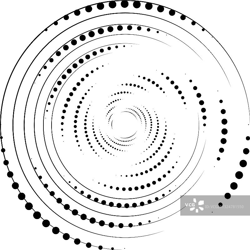 叠加抽象螺旋、漩涡、漩涡蜗壳图片素材