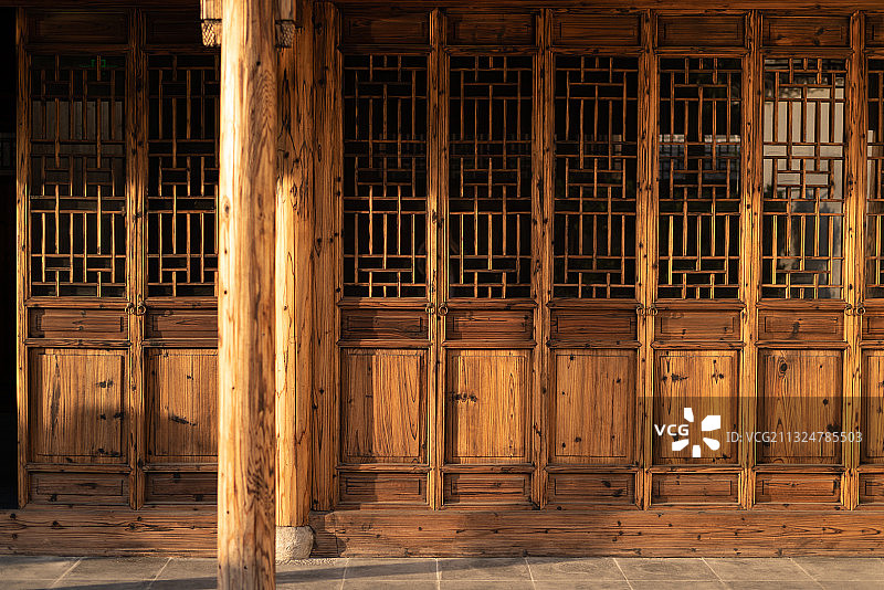 中国传统木制门窗图片素材