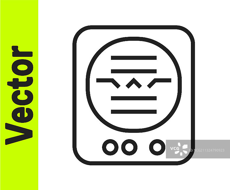 黑色线条姿态指示器仪表图片素材