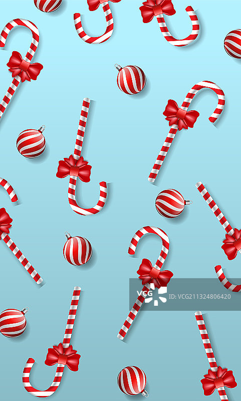 拐杖糖圣诞背景图片素材