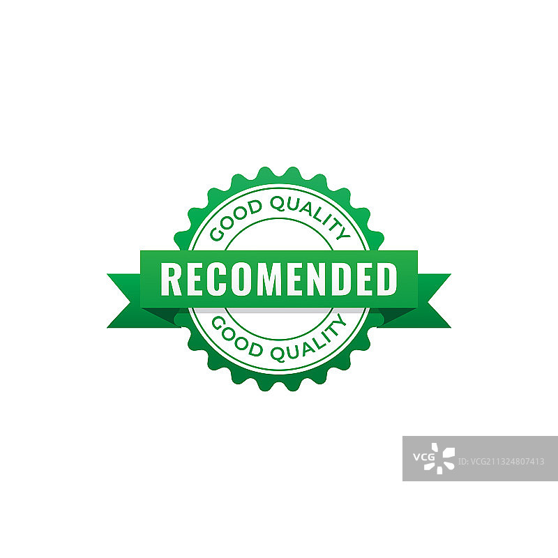 白色背景上的推荐图章图片素材