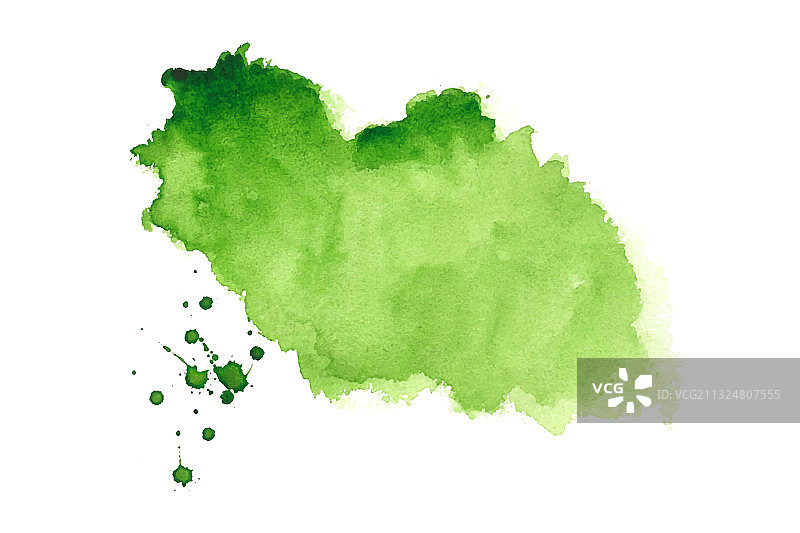 抽象绿色水彩飞溅污渍纹理图片素材