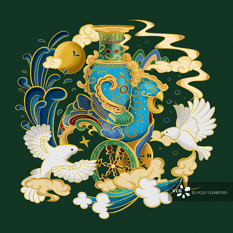 摆件插画图片素材