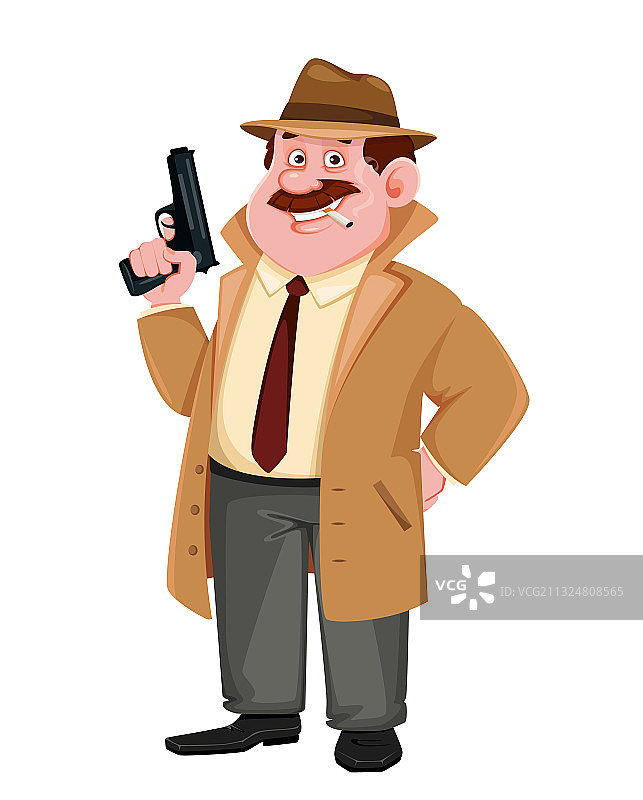 持枪侦探角色图片素材