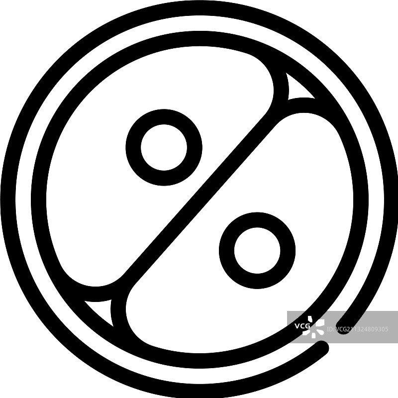 细胞分裂线性图标符号图片素材