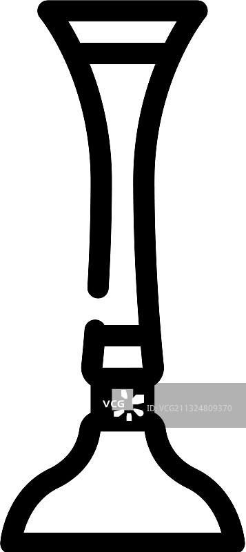 听诊器工具线性图标图片素材