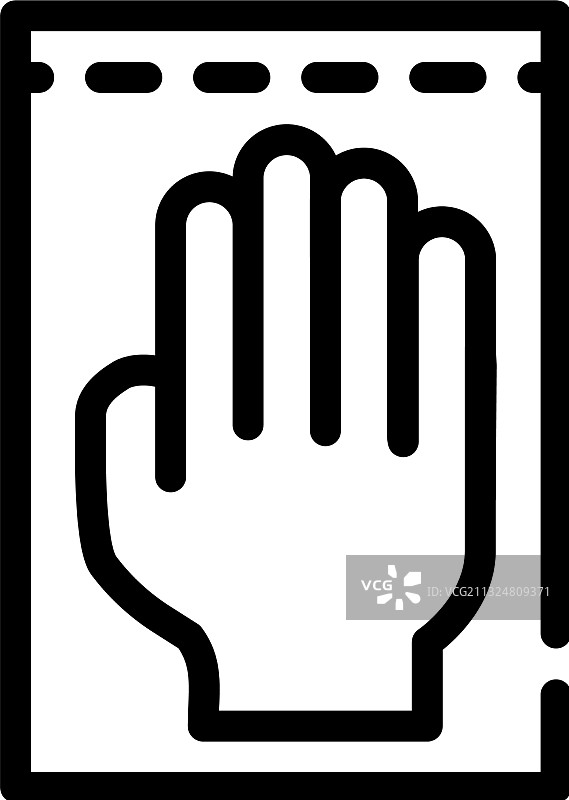 医用手套线性图标标志图片素材