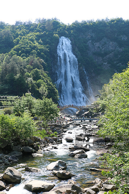 大别山彩虹瀑布图片素材