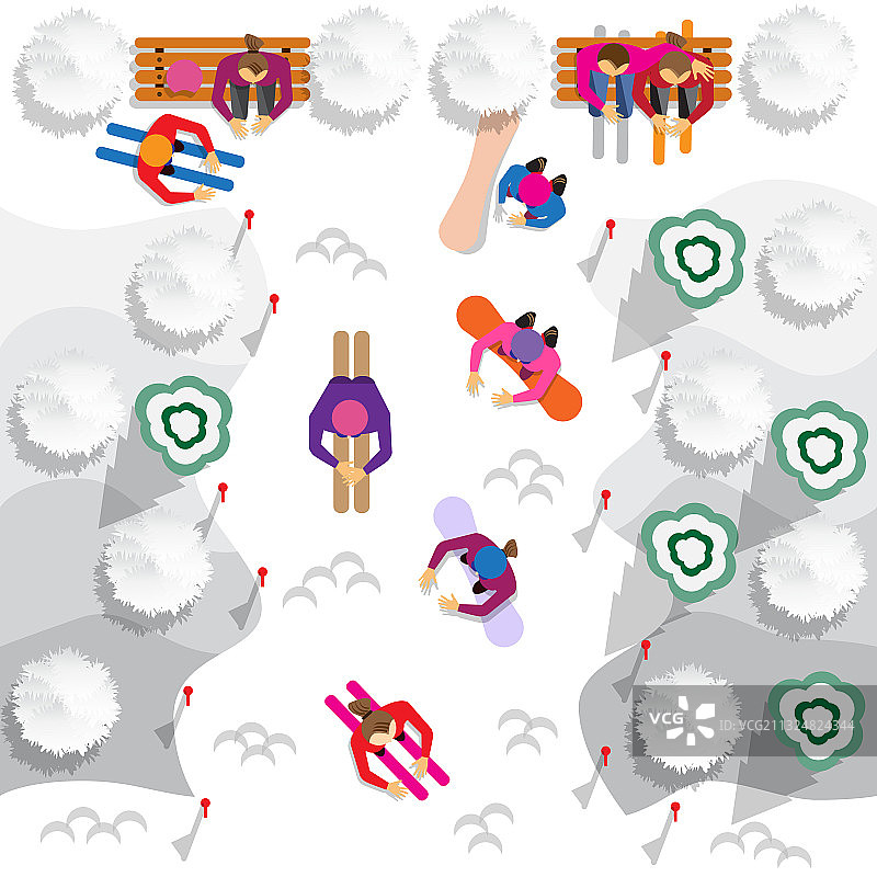 滑雪坡图片素材