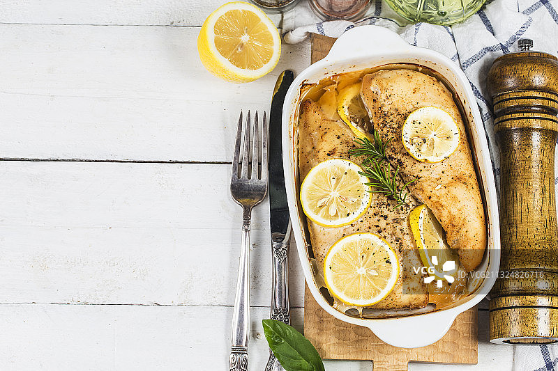 柠檬鸡胸图片素材