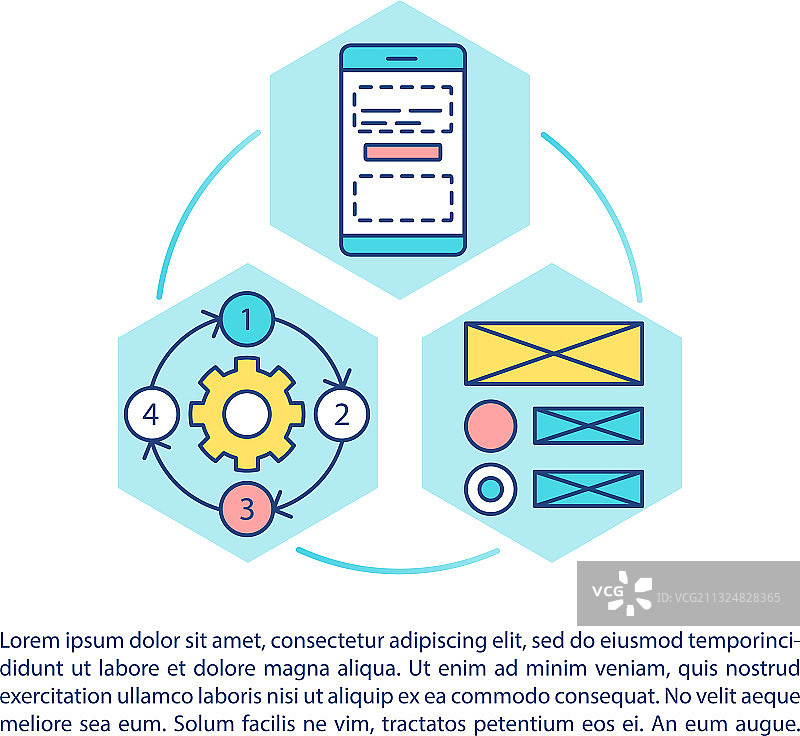 手机应用开发概念图标图片素材