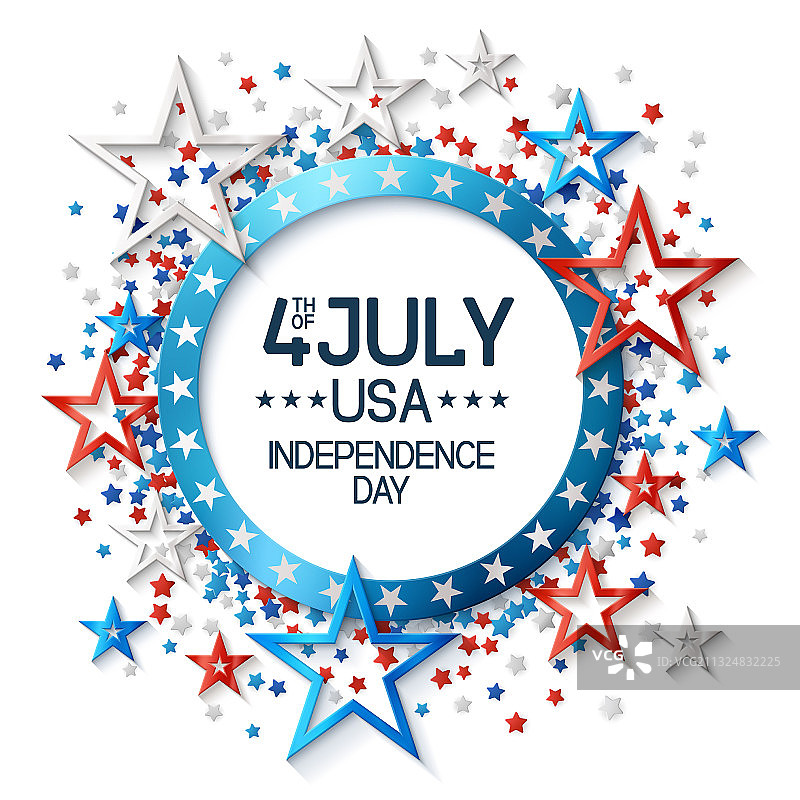 星光璀璨的7月4日背景图片素材