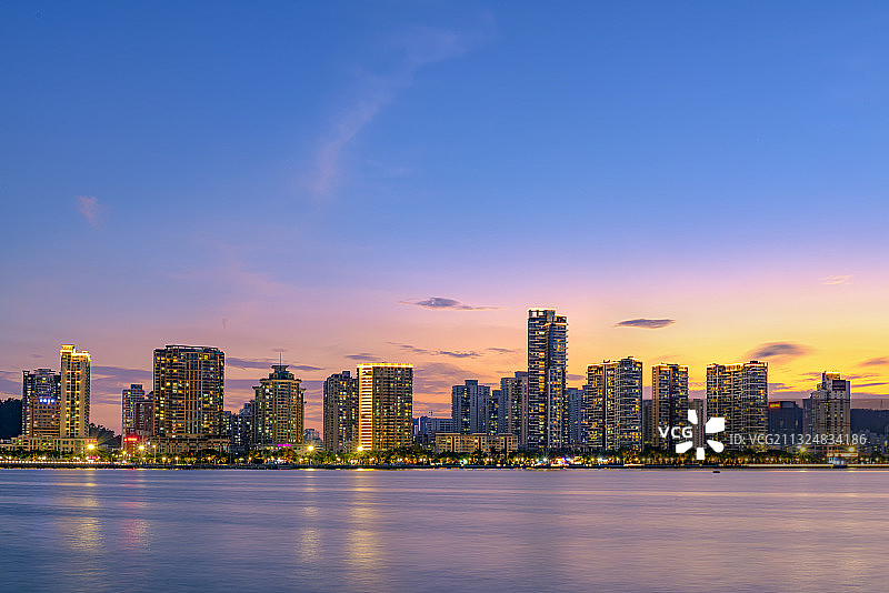 珠海香洲日落图片素材