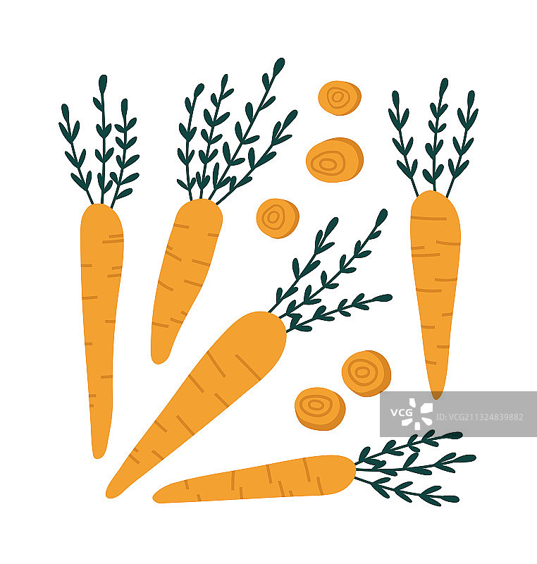 黄色胡萝卜图片素材