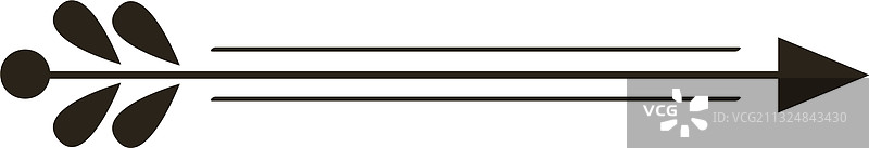 装饰性箭头漩涡分隔线图片素材