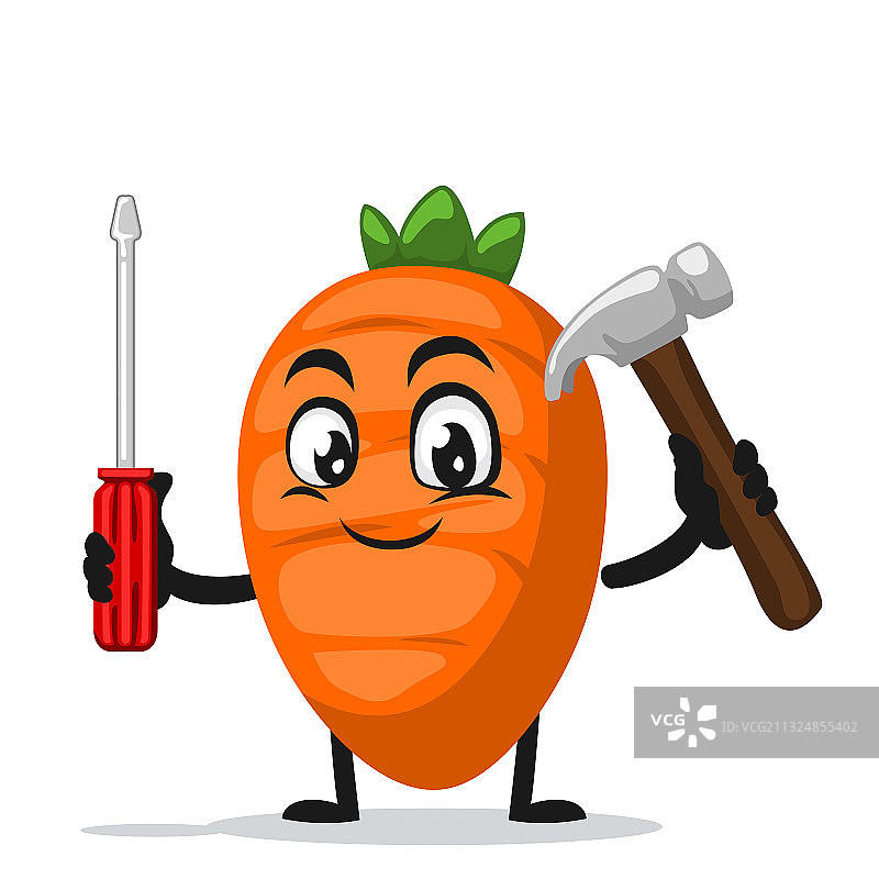 胡萝卜卡通形象或吉祥物图片素材