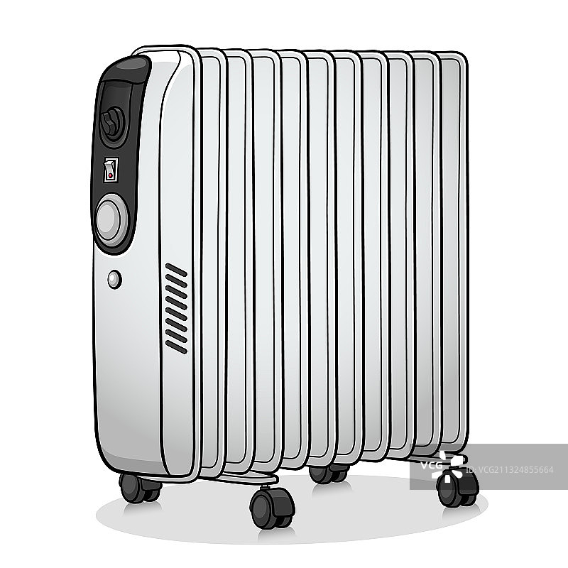 卡通电暖气设计图片素材