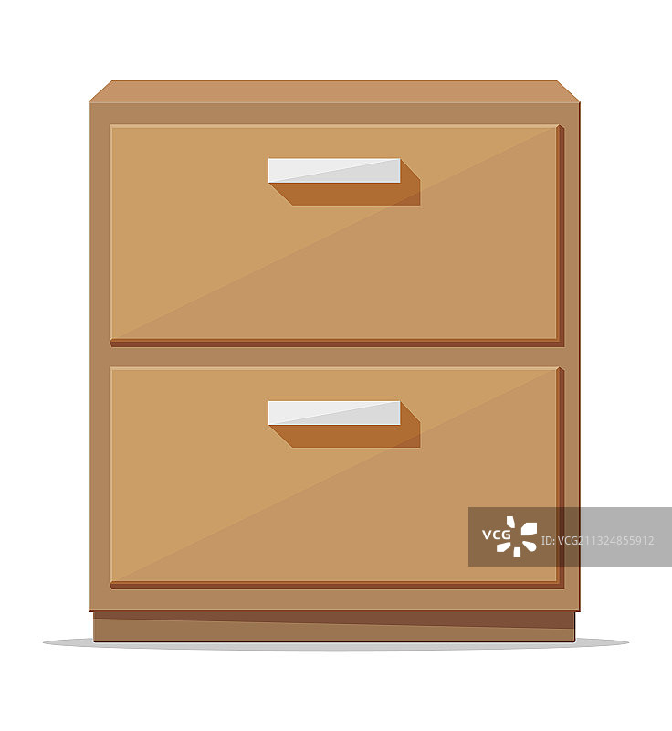 卧室储物柜家具内饰（隔离）图片素材