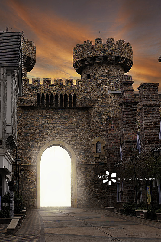 古堡穿越图片素材