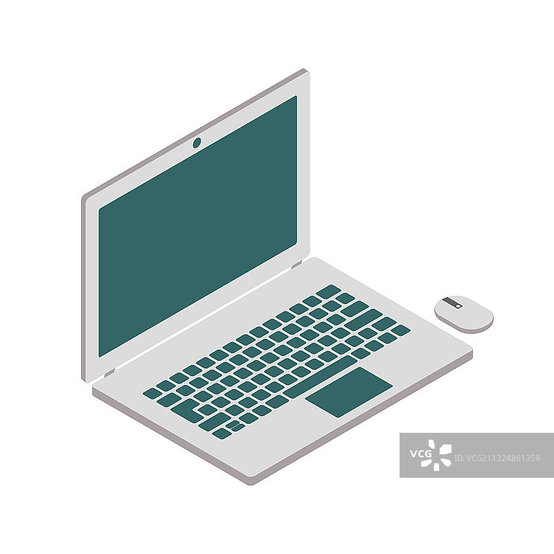 2.5D笔记本电脑图标图片素材