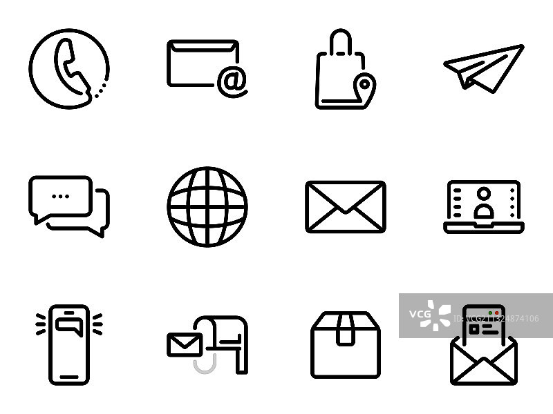 邮件主题图标合集图片素材