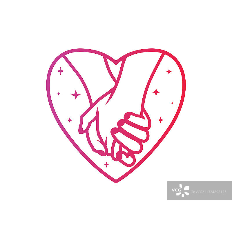 浪漫情侣现代Logo图片素材