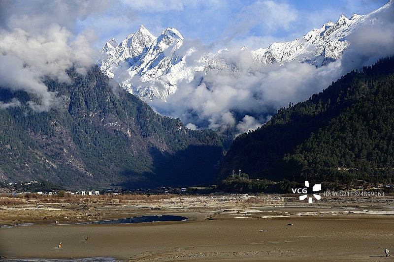 林芝易贡措图片素材