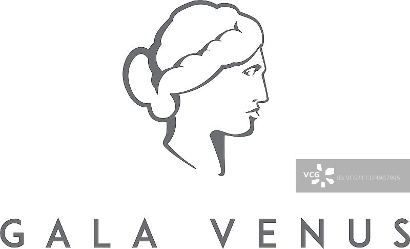 金星雕塑Logo——古董艺术希腊雕像图片素材