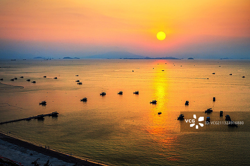 巽寮湾晚晖图片素材