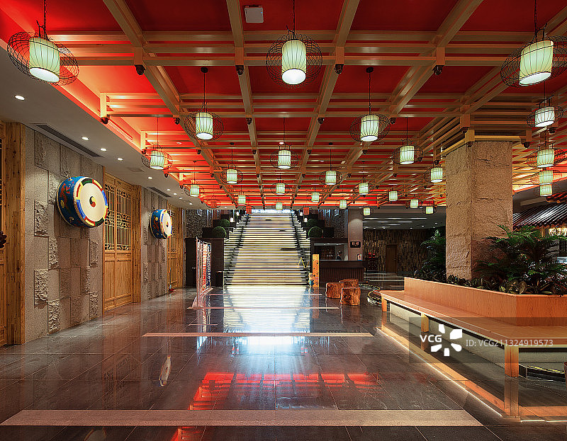 室内休闲娱乐养生场所装潢装修设计图片素材