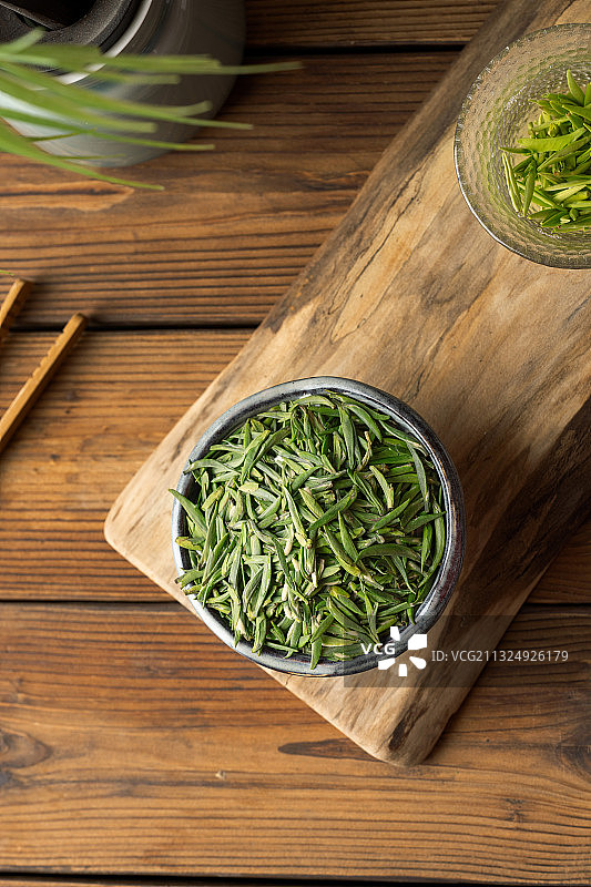 茶叶绿茶雀舌春茶图片素材