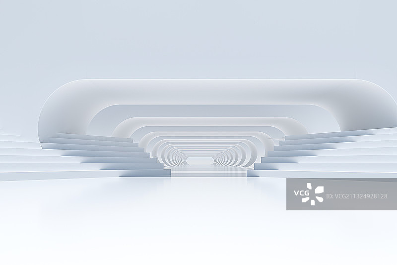 3D现代几何抽象空间背景图片素材